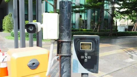 Long Range Barrier Gate reader equipment for For car or transportation Barrie Stock Photos