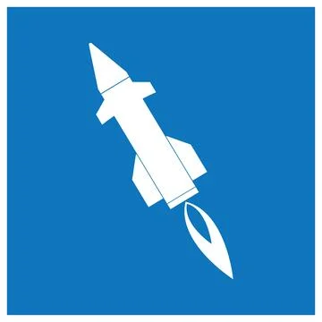 Long-range missile icon vector design Stock Illustration