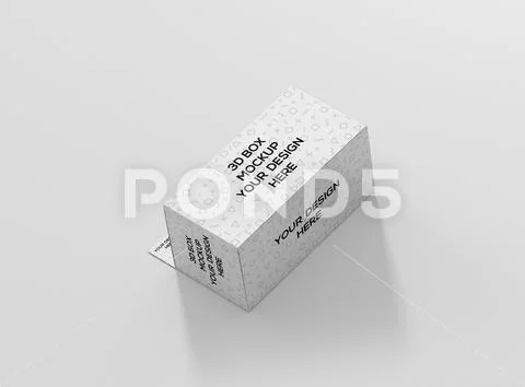 Long rectangle box hanger side 2 PSD Template