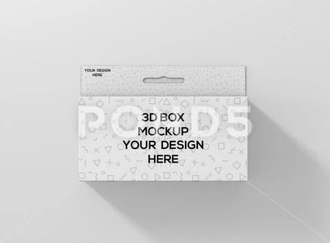 Long rectangle box hanger top 2 PSD Template