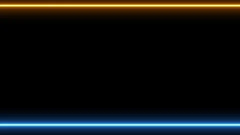 Long rectangular, horizontal colorful, orange blue neon moving long lines o.. 스톡 동영상 270316273