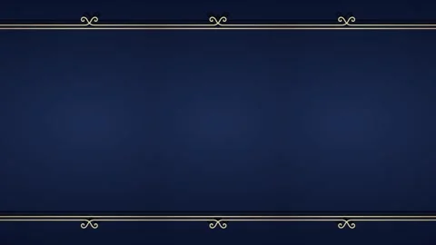 Long rectangular horizontal decorated gold still long lines frame on navy b.. Stock Footage 270316964