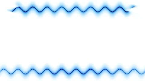 Long rectangular horizontal wavy colorful blue neon moving long lines on wh.. Vídeos de archivo 270316660