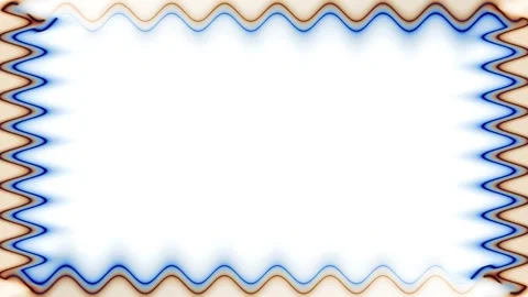 Long rectangular horizontal wavy colorful brown blue neon moving around lig.. Vídeos de archivo 270316920