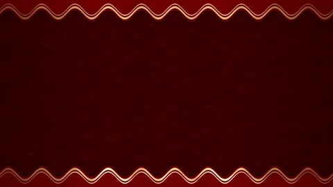 Long, rectangular, horizontal wavy gold stripes, lines on a red background,.. 스톡 동영상 270315830