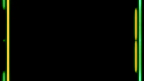 Long rectangular vertical colorful orange green neon moving long lines on b.. Stock Footage 270316406