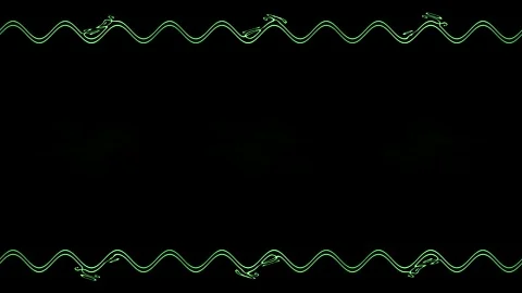 Long rectangular wavy horizontal decorated golden still long lines frame on.. Video stock 270317047