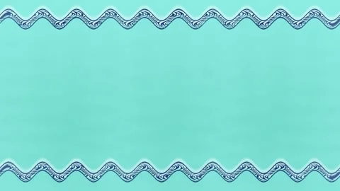 Long rectangular, wavy horizontal decorated thick navy blue stationary long.. Stock Footage 270317066