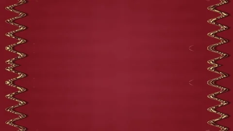 Long rectangular wavy vertical decorated thick golden still long lines fram.. Vídeos de archivo 270317074