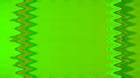 Long rectangular wavy vertical decorated colorful green widening and narrow.. Stock Footage 270317083