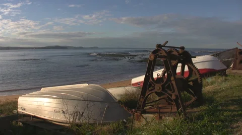 Long Reef Boats Stock Footage 3341633