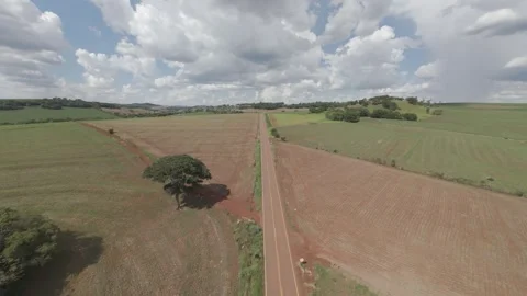 The Long Road: Aerial Perspective Stock Footage 303022133