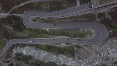 Long road in the mountains. Stock Footage 149107809