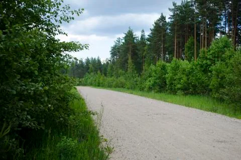 Long road with nobody Stock Photos