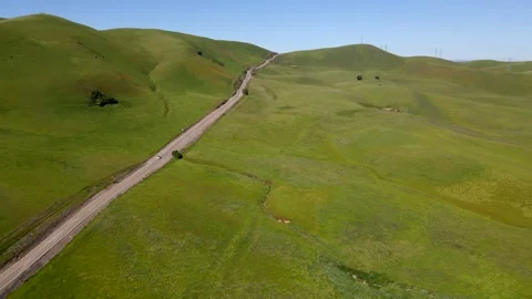 Long Road Over Hill  Stock Footage 273268255