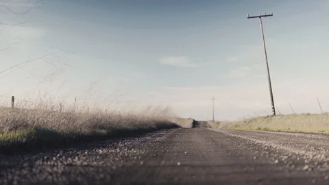 Long Road at Sunset Video stock 104987271