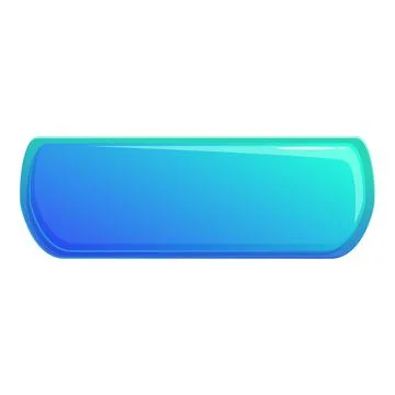 Long rounded aquamarine button showing gradient effect イラスト素材