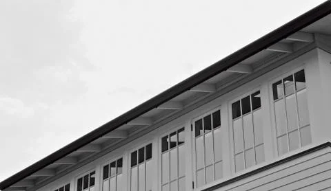 Long row windows Stock Photos