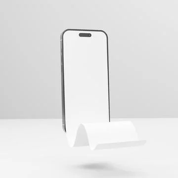Long scroll smartphone screen, use for design presentation mockup Ilustração Stock