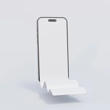 Long scroll smartphone screen, use for design presentation mockup Ilustração Stock