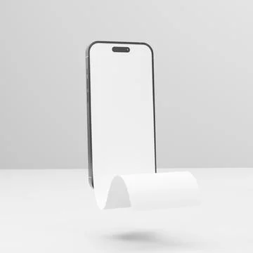 Long scroll smartphone screen, use for design presentation mockup Stock Illustration