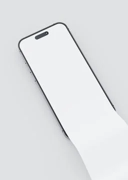 Long scroll smartphone screen, use for design presentation mockup Stock Illustration