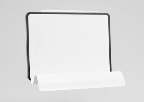 Long scroll tablet screen, use for design presentation mockup Stock Illustration