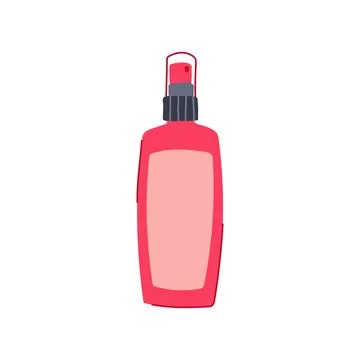 Long setting spray cartoon vector illustration Stock Illustration
