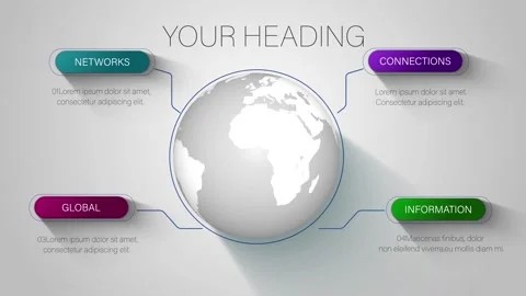 Long Shadow Global Infographic ~ After Effects #166155396