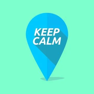 Long shadow map mark icon with    the text SCIFI Stock Illustration