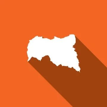 Long shadow with the shape of the country of the central african republic 스톡 일러스트
