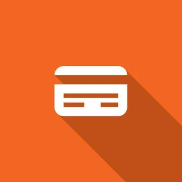 Long shadow with the shape of an id card イラスト素材