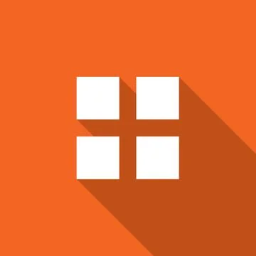 Long shadow with the shape of an image grid イラスト素材