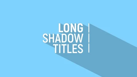 Long Shadow Title Stock After Effects