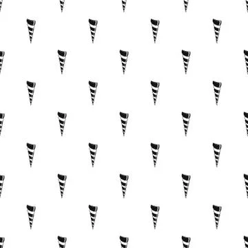 Long shell pattern seamless vector Stock Illustration