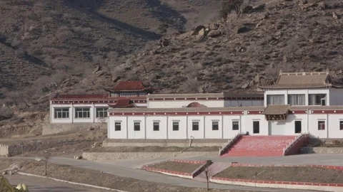 Long shot of an administration building in China Stock Footage 75212941