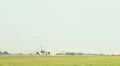 Long shot of aircraft takeoff and fly up gaining height HD Footage