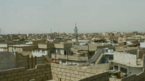 Long Shot, Al-Mousel City Stock Footage 93879627
