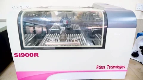 Long shot of bio labs Stock Footage 199270844