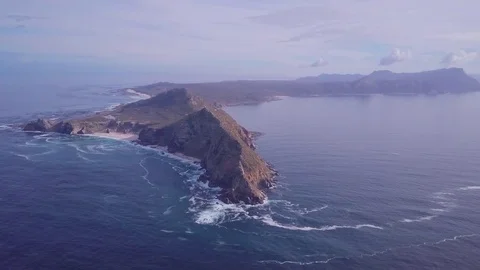 Long shot of Cape Peninsula Stock Footage 80723670