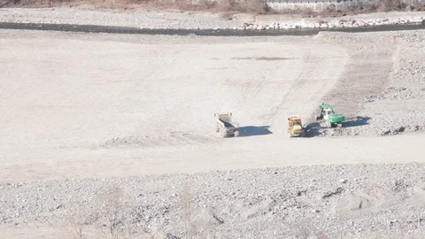 Long shot of construction industry machinery 動画素材 101422833