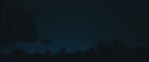 Long shot for dark sky at night and thunderbolt strike  Stock Footage 213077674