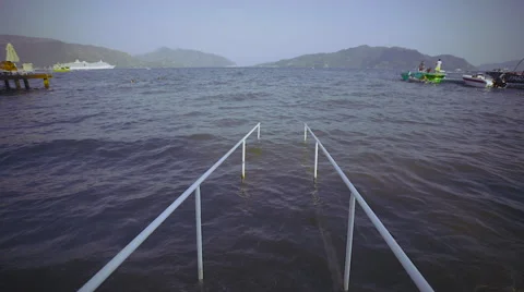 Long shot Marmaris beach Stock Footage 54911260