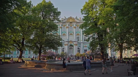 Long shot the Mikhailovsky Palace Stock Footage 155466459