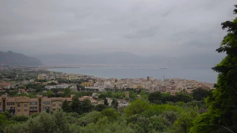 A long shot of Palermo, Sicily Stock Footage 88622252