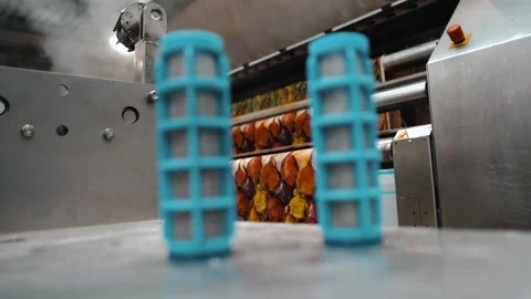 Long shot of printing machine Stock Footage 135160614