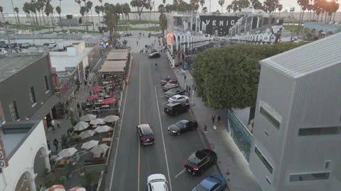 Long shot Venice Beach Stock Footage 285261749