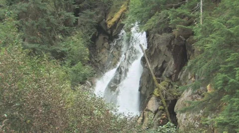 Long shot of waterfall Stock Footage 264343