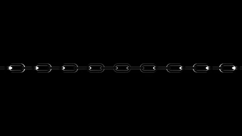 Long Sliding Chain with Rim Lighting - Wide Loop Stock Footage 340269769