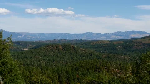 Long Slow Pan of Colorado Mountain Range, 4K Stock Footage 56439759